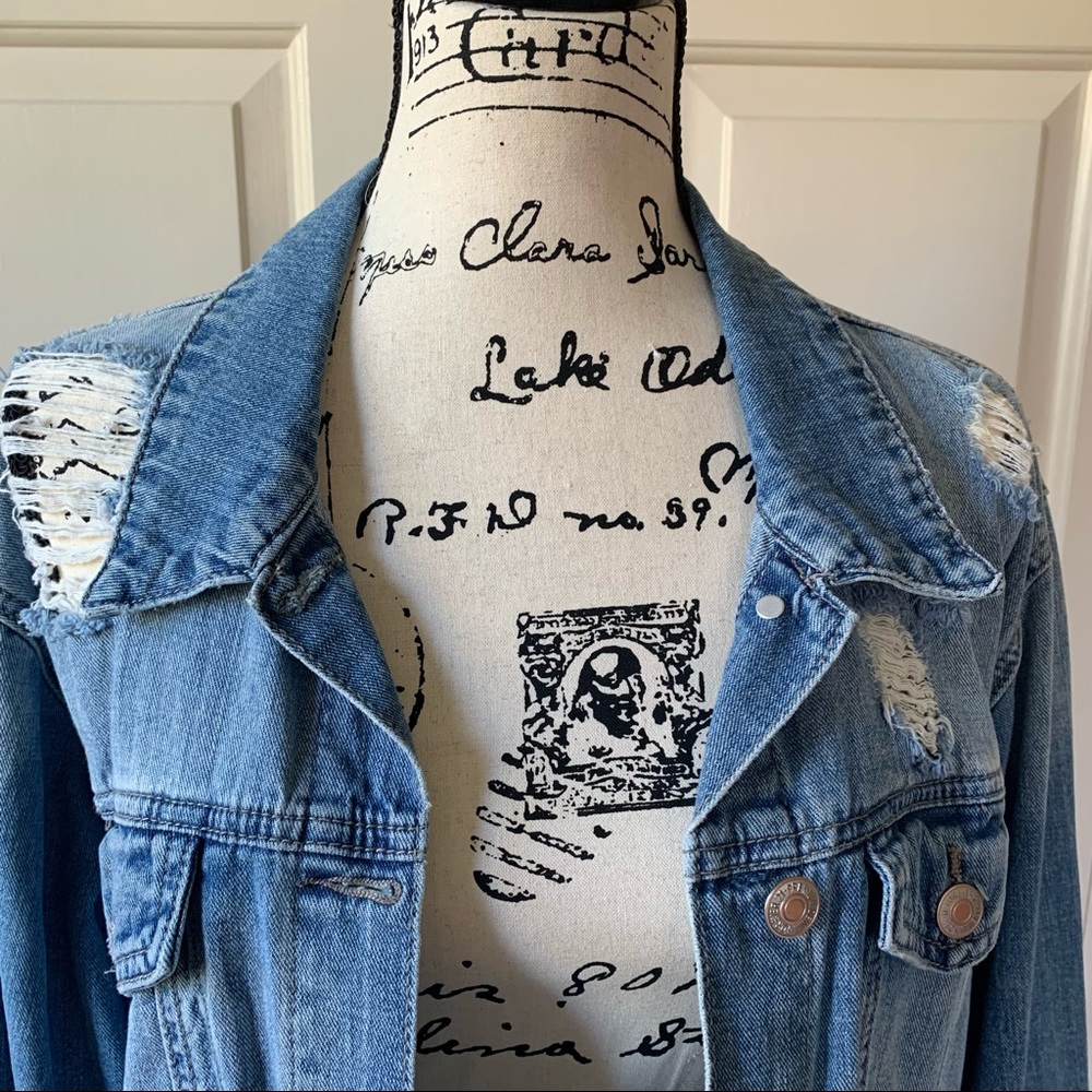 Forever 21 damaged Jean jacket